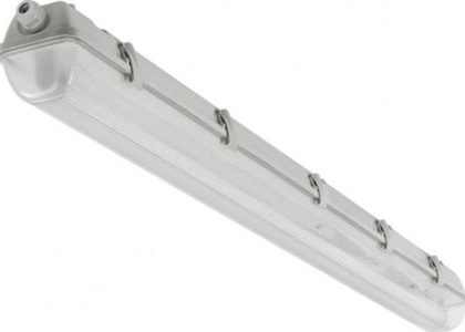Réglette LED étanche d'une longueur de 120 centimètres, destinée à accueillir un tube néon LED de type T8