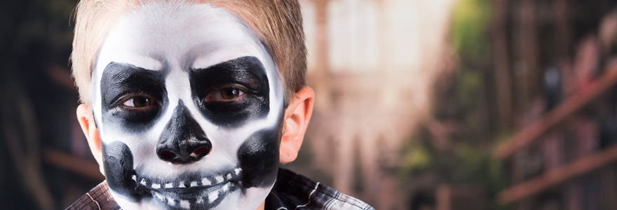 maquillage d'Halloween pour enfants